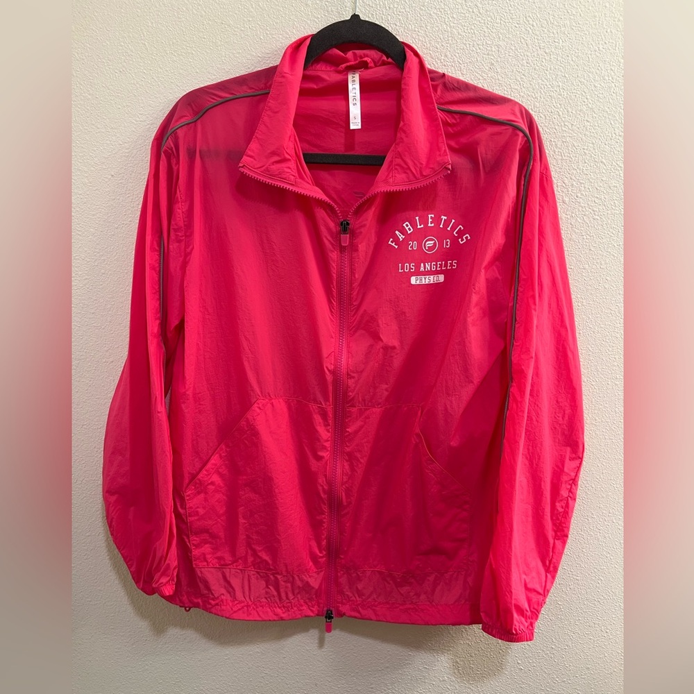 Fabletics Oversized Flyweight Pink Windbreaker Si… - image 1